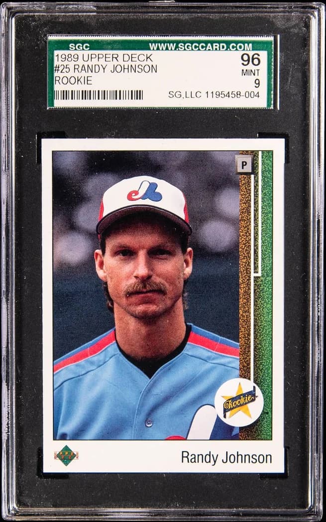 1989 Upper Deck Star Rookie Randy Johnson #25 card front