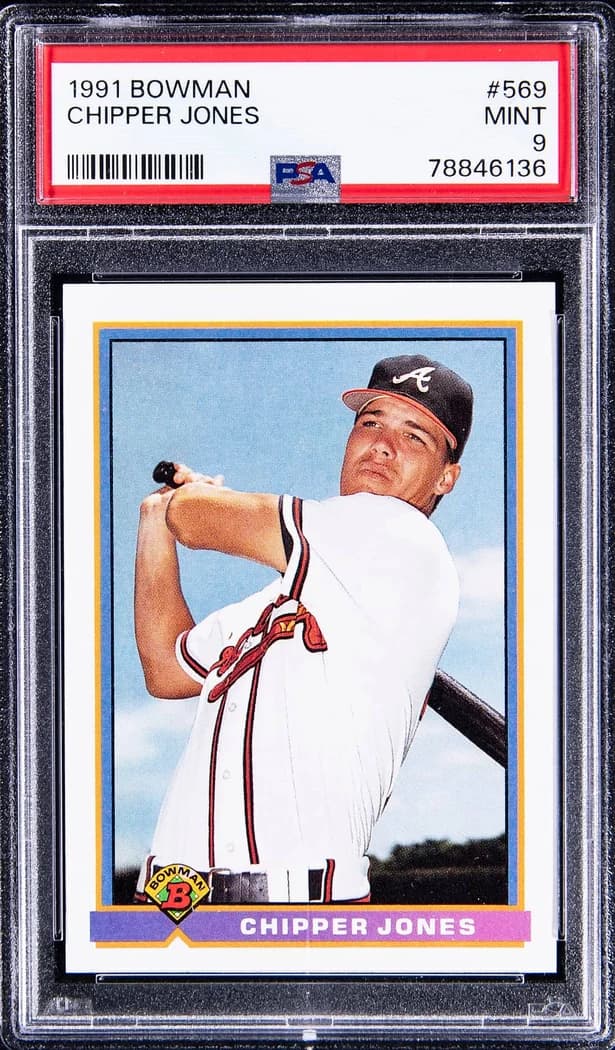 1991 Bowman Chipper Jones #569 card front