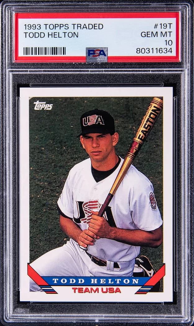 1993 Topps Traded Todd Helton #19T card front