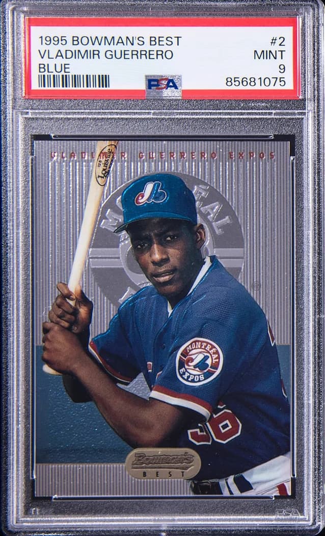 1995 Bowman's Best Vladimir Guerrero #B2 card front