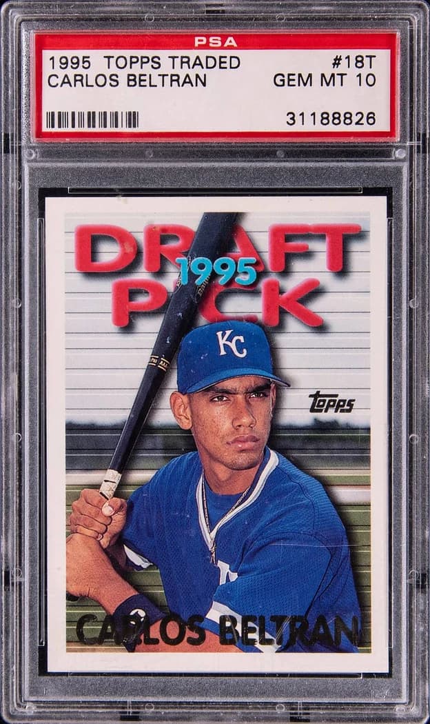 1995 Topps Traded Carlos Beltrán #18T card front