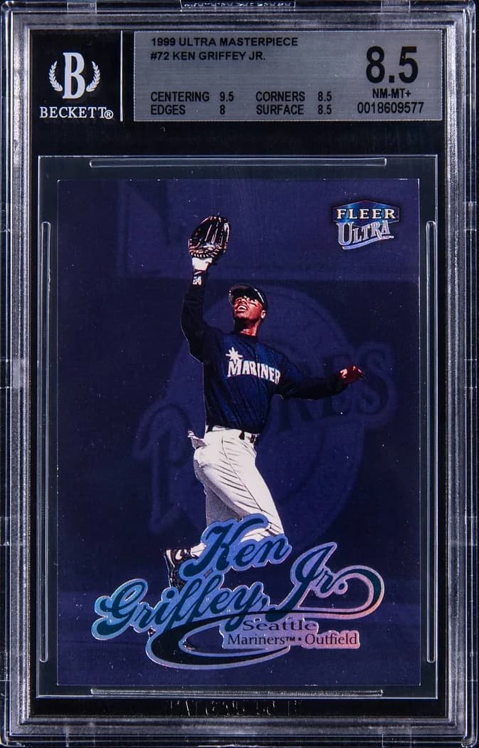 1999 Fleer Ultra Masterpiece Ken Griffey Jr. #72P card front