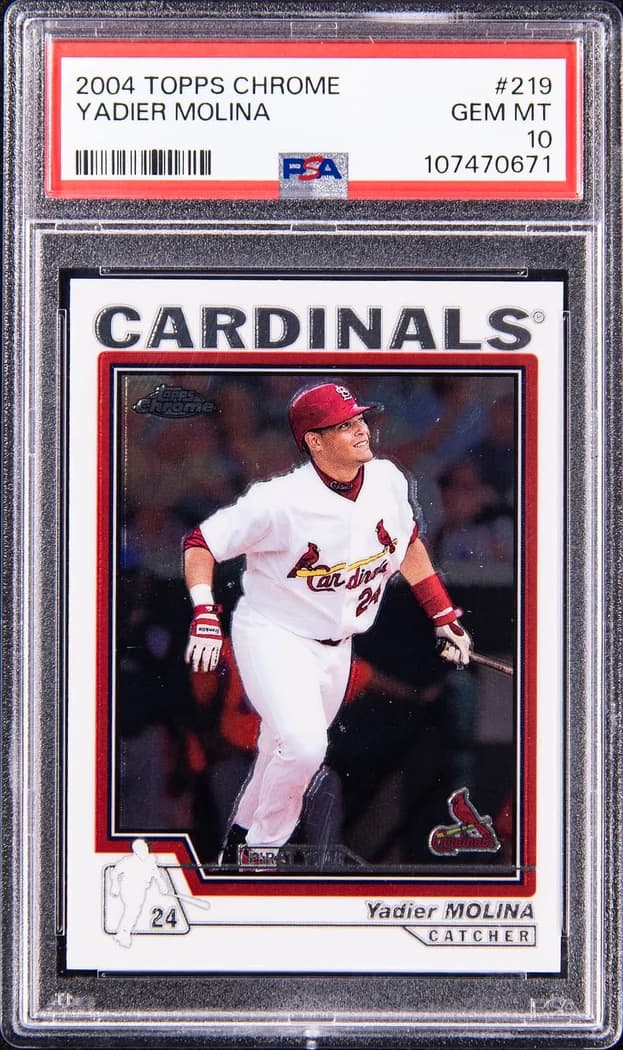 2004 Topps Chrome Yadier Molina #219 card front