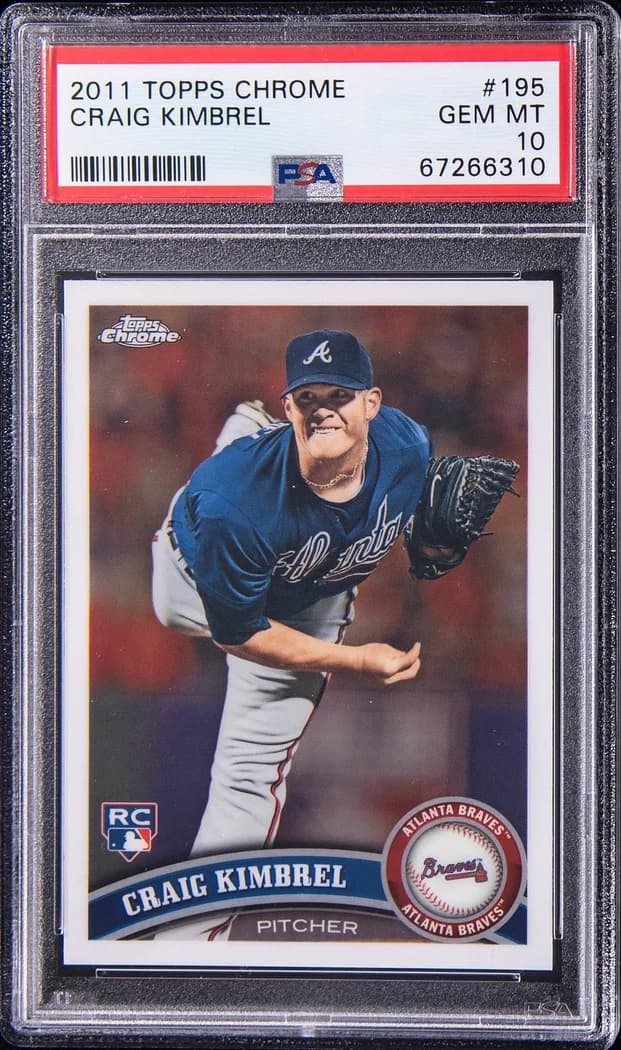 2011 Topps Chrome Craig Kimbrel #195 card front