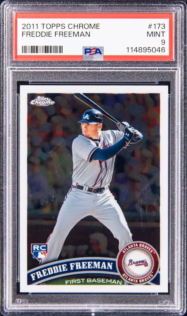 2011 Topps Chrome Freddie Freeman #173 card front