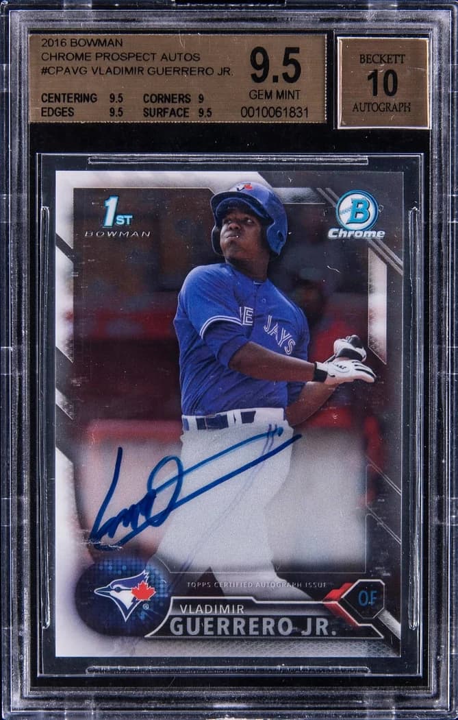 2016 Bowman Chrome Prospect Autographs Vladimir Guerrero Jr. #CPA-VG card front