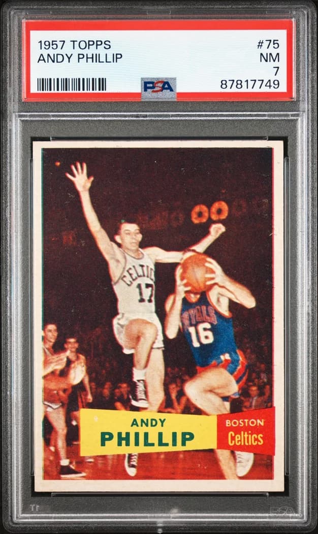 1957-58 Topps Andy Phillip #75 card front