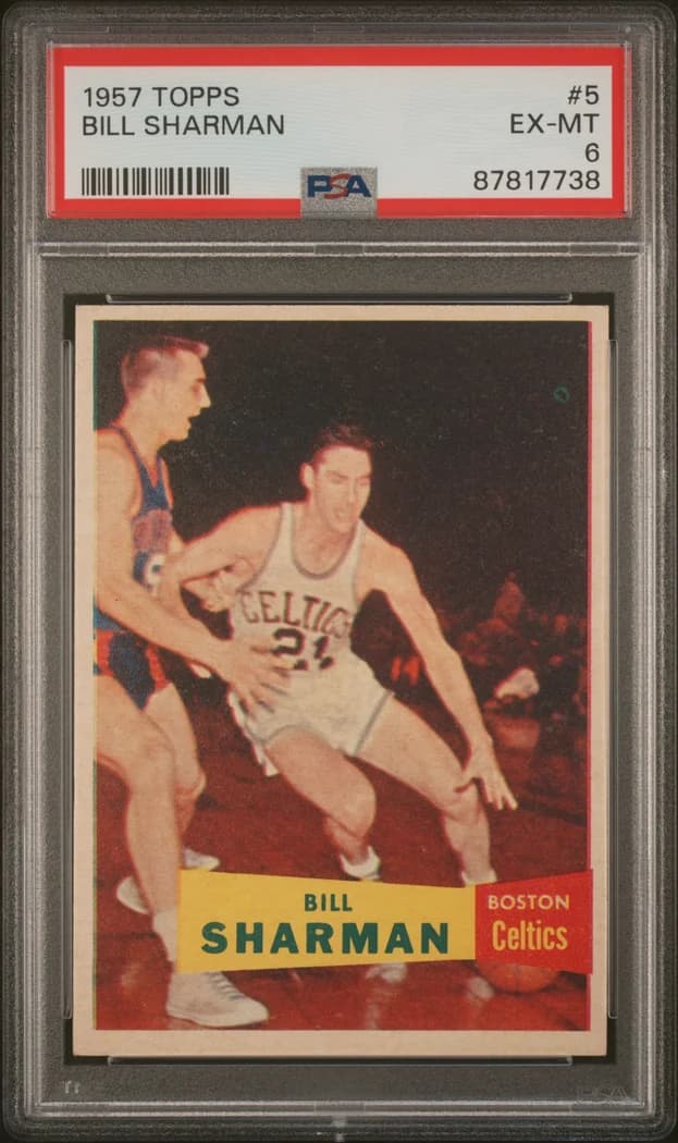 1957-58 Topps Bill Sharman #5 card front