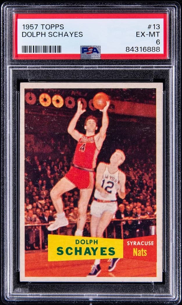 1957-58 Topps Dolph Schayes #13 card front