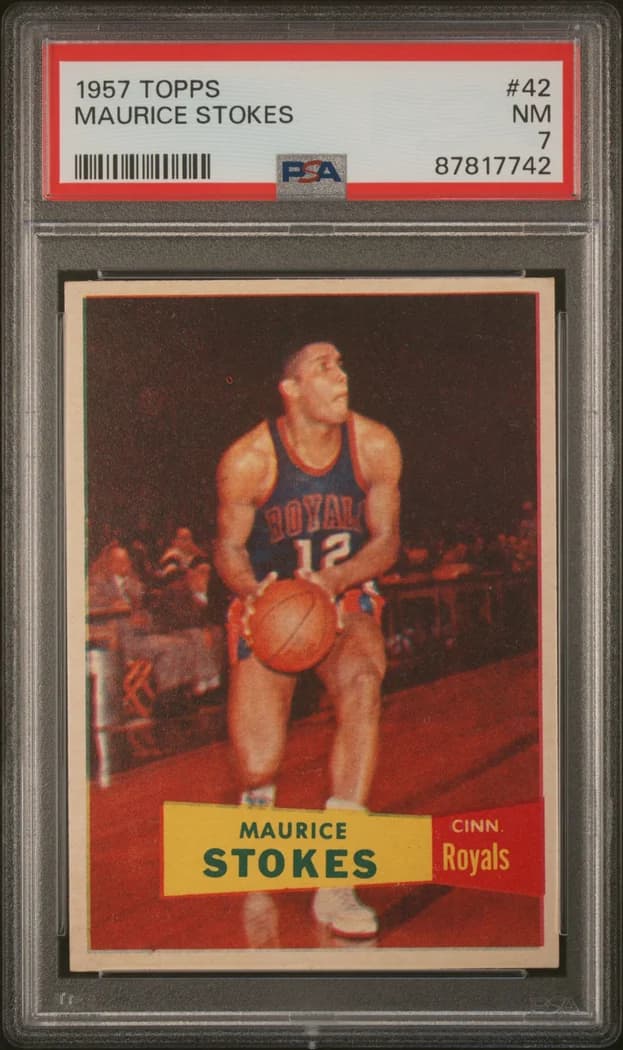 1957-58 Topps Maurice Stokes #42 card front