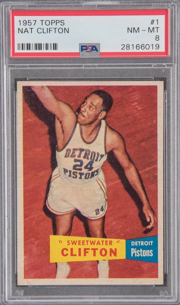 1957-58 Topps Nat Clifton #1 card front