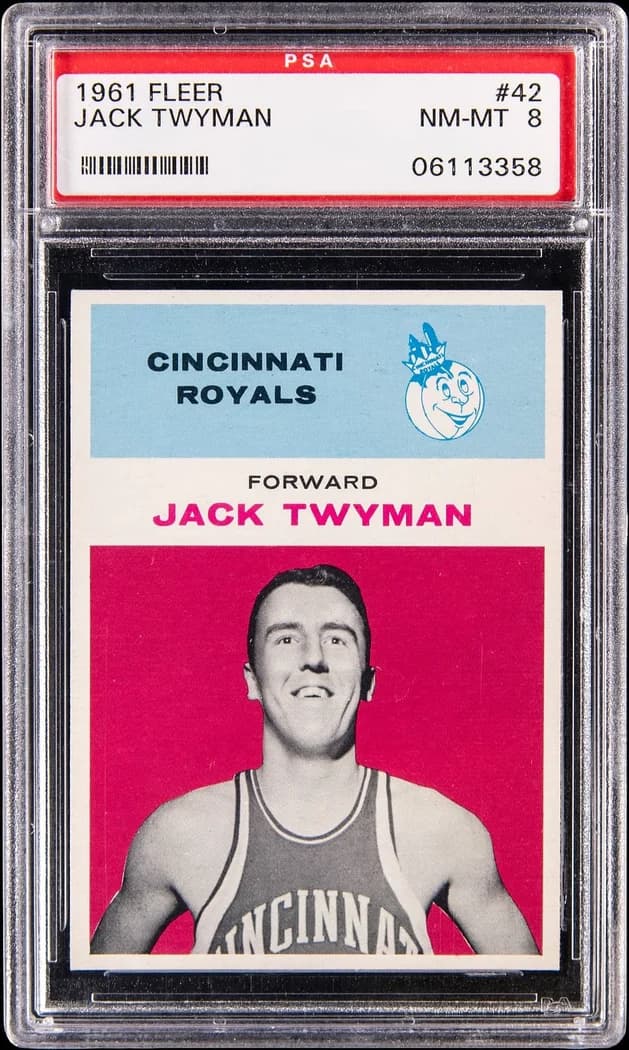 1961-62 Fleer Jack Twyman #42 card front