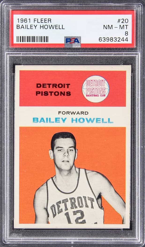 1961-62 Fleer Bailey Howell #20 card front