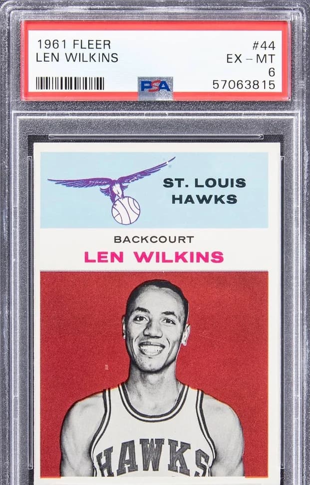 1961-62 Fleer Lenny Wilkens #44 card front