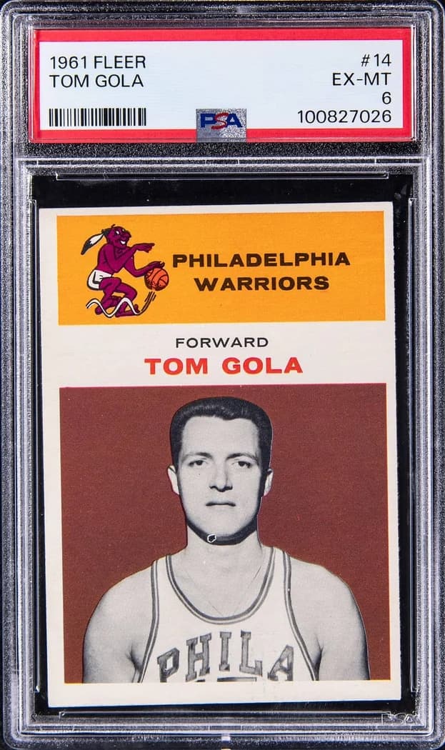 1961-62 Fleer Tom Gola #14 card front