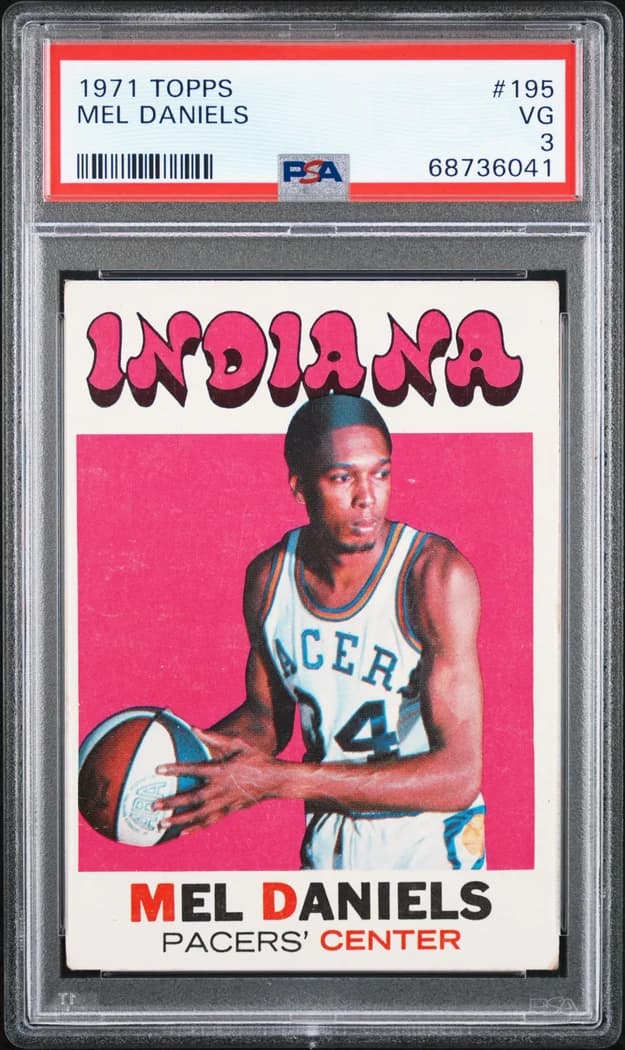 1971-72 Topps Mel Daniels #195 card front