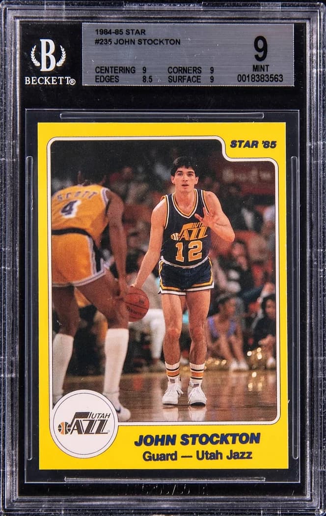 1984-85 Star John Stockton #235 card front
