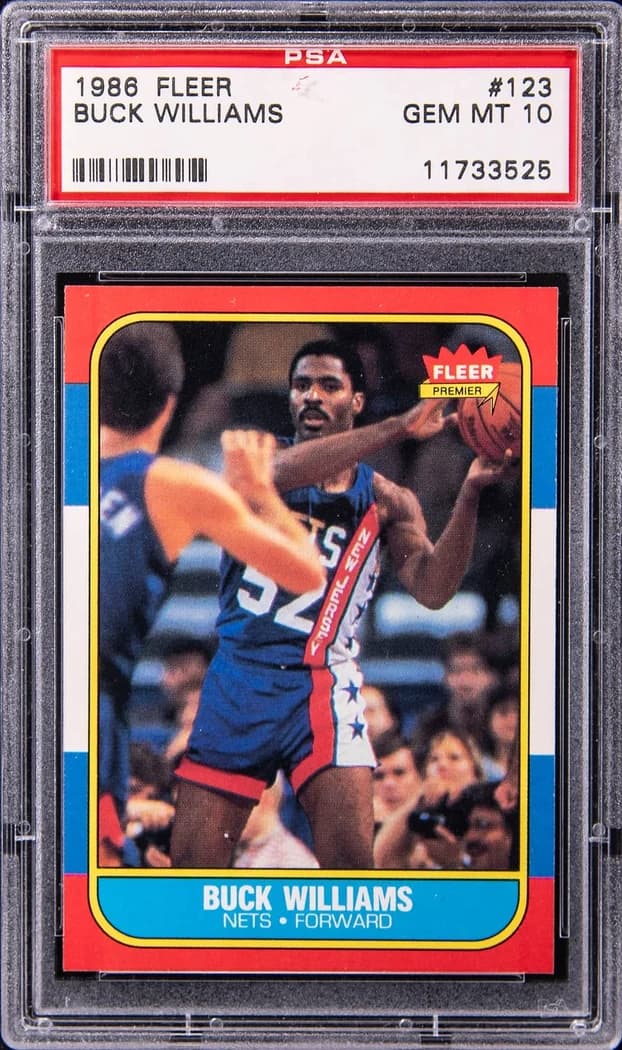 1986-87 Fleer Buck Williams #123 card front