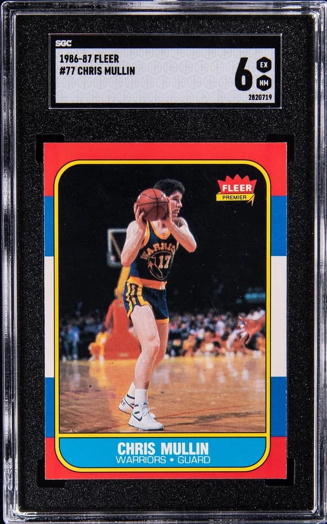 1986-87 Fleer Chris Mullin #77 card front