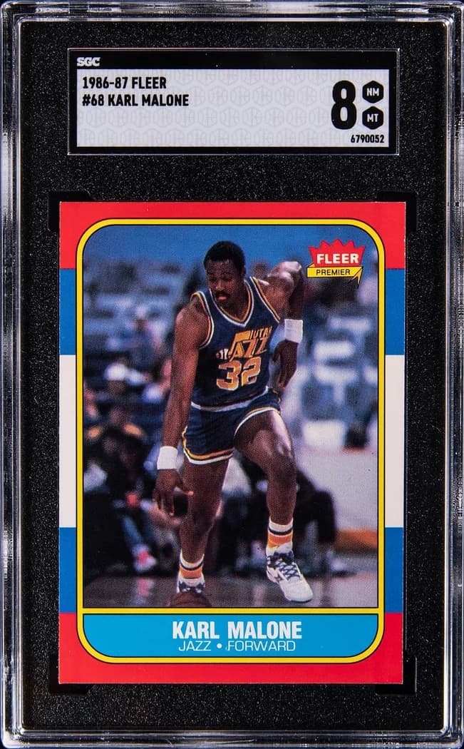 1986-87 Fleer Karl Malone #68 card front
