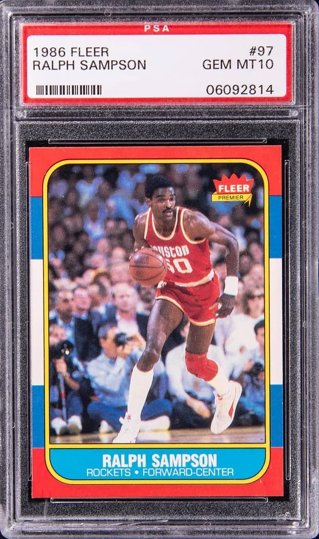 1986-87 Fleer Ralph Sampson #97 card front