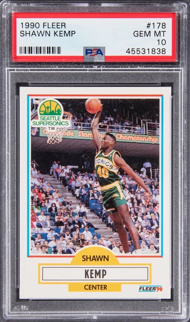 1990-91 Fleer Shawn Kemp #178 card front