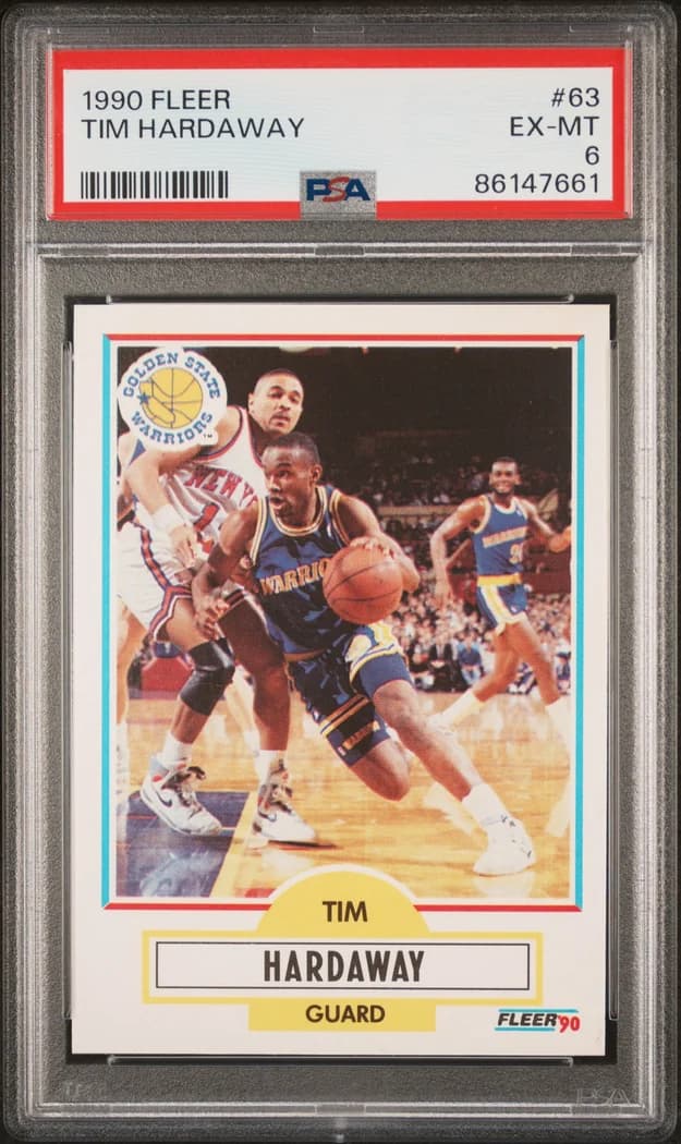 1990-91 Fleer Tim Hardaway #63 card front