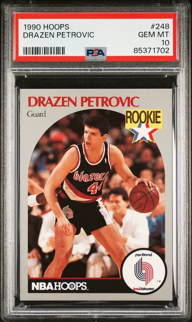 1990-91 Hoops Drazen Petrovic #248 card front