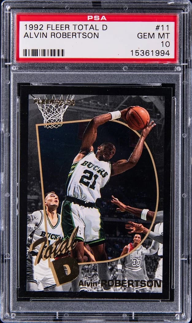 1992-93 Fleer Total D Alvin Robertson #11 card front