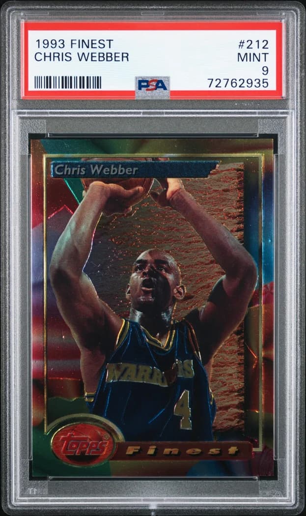 1993-94 Topps Finest Chris Webber #212 card front
