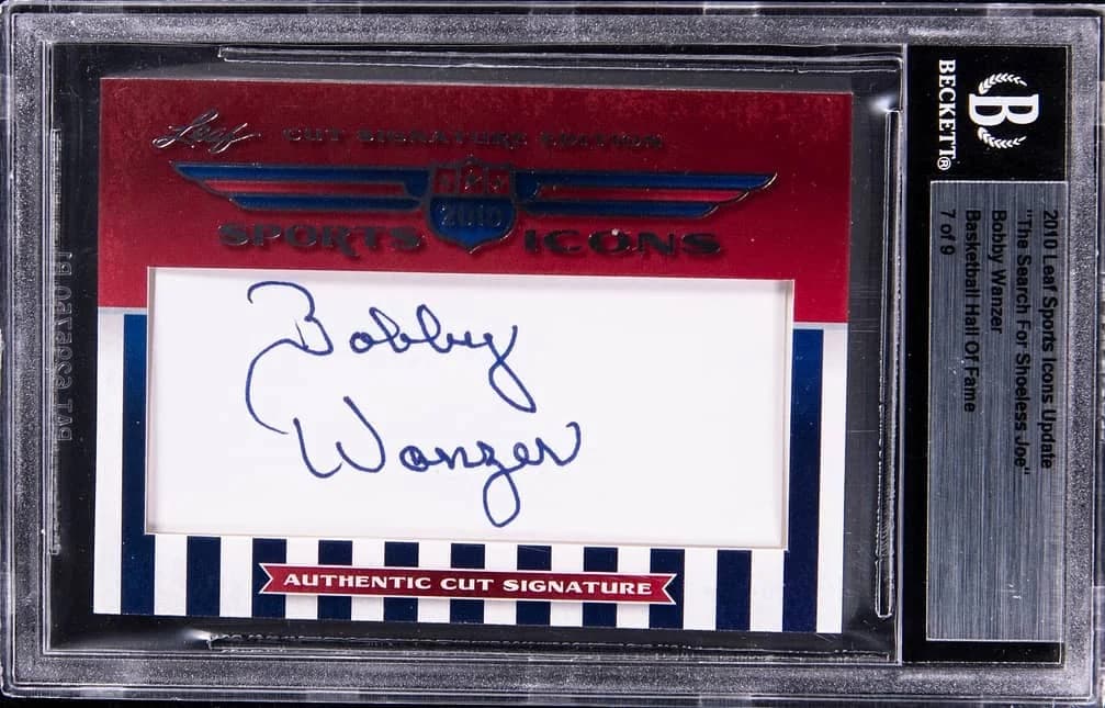 2010 Leaf Sports Icons Update Basketball Hall of Fame Bobby Wanzer card front
