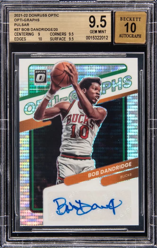 2021-22 Panini Donruss Optic Opti-Graphs Pulsar Bob Dandridge #37 /20 card front