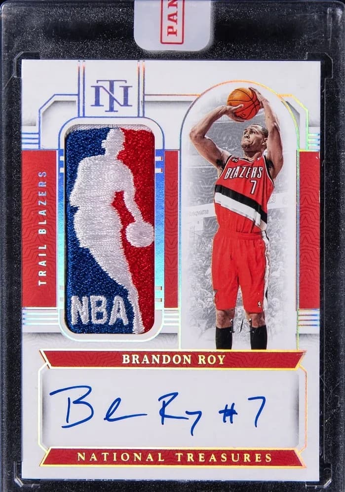 2023-24 Panini National Treasures Logoman Autographs Brandon Roy #LA-ROY 1/1 card front
