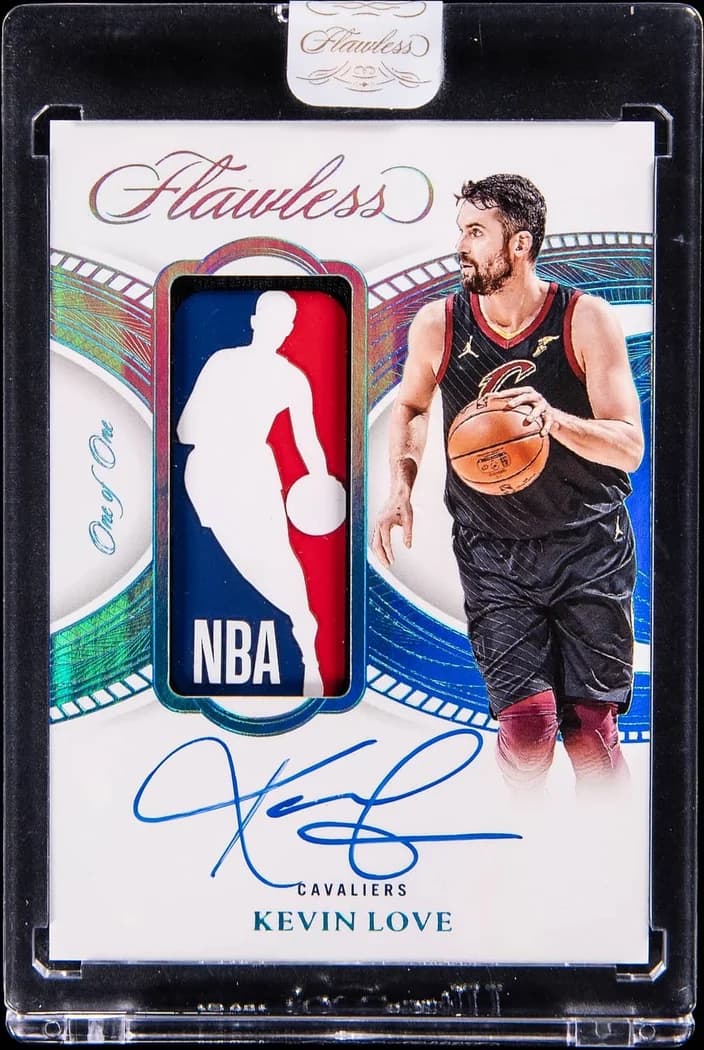 2024-25 Panini Flawless Logoman Autographs Kevin Love #LGA-KLO 1/1 card front