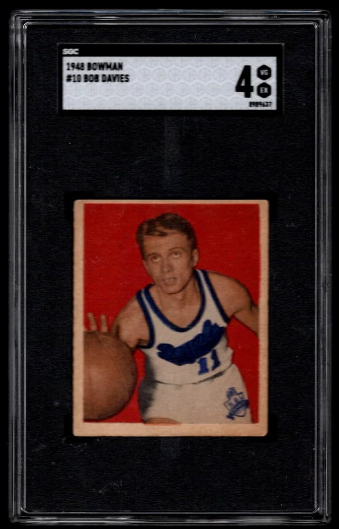 1948 Bowman Bob Davies #10 card front
