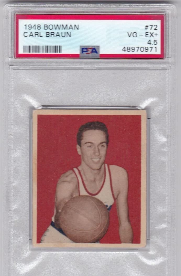 1948 Bowman Carl Braun #72 card front