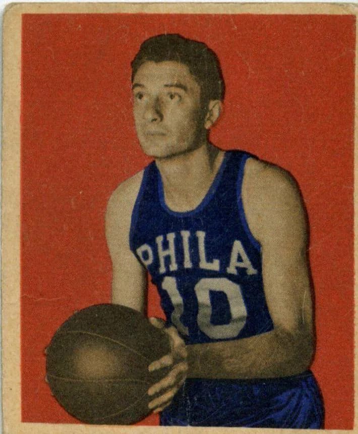 1948 Bowman Joe Fulks #34 card front
