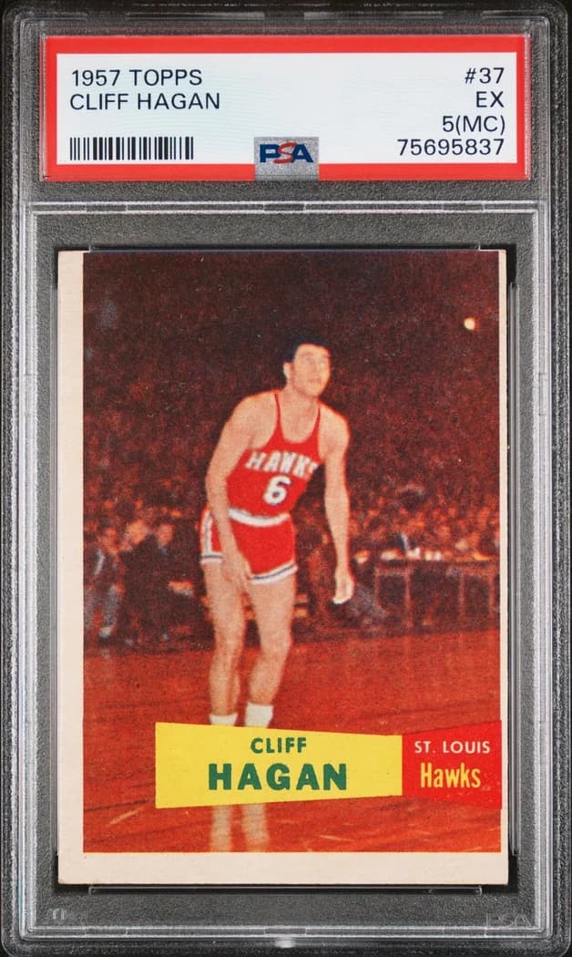 1957-58 Topps Cliff Hagan #37 card front