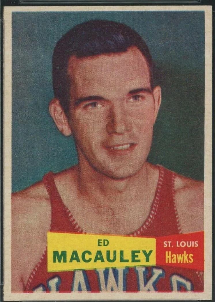 1957-58 Topps Ed Macauley #27 card front