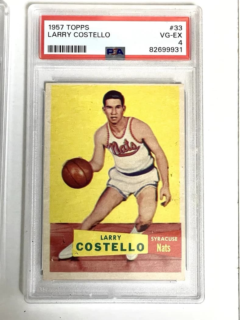 1957-58 Topps Larry Costello #33 card front
