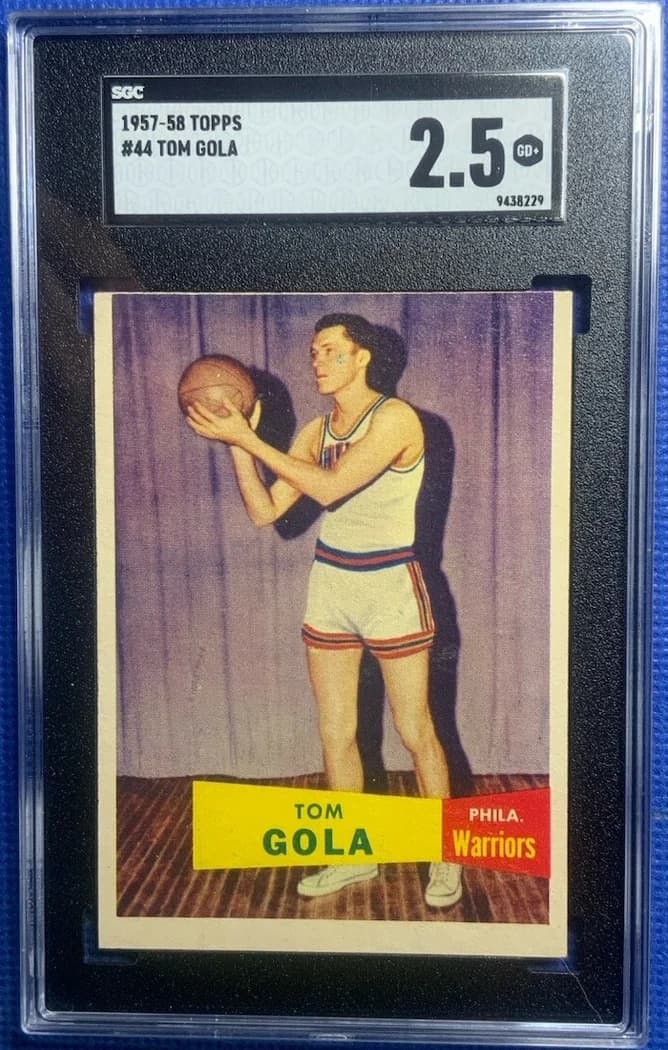1957-58 Topps Tom Gola #44 card front