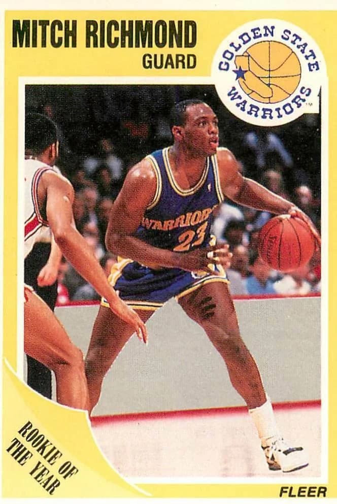 1989-90 Fleer Mitch Richmond #56 card front