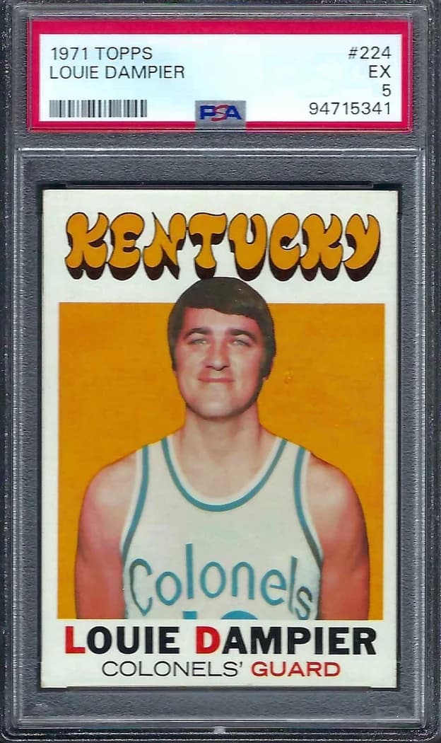 1971-72 Topps Louie Dampier #224 card front