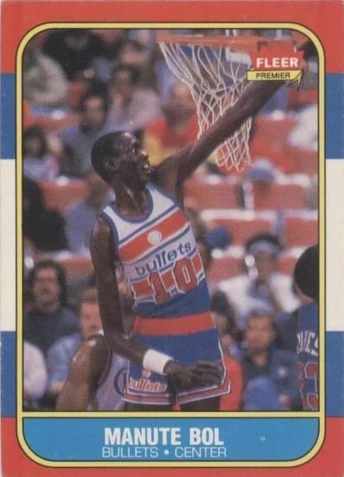 1986-87 Fleer Manute Bol #12 card front