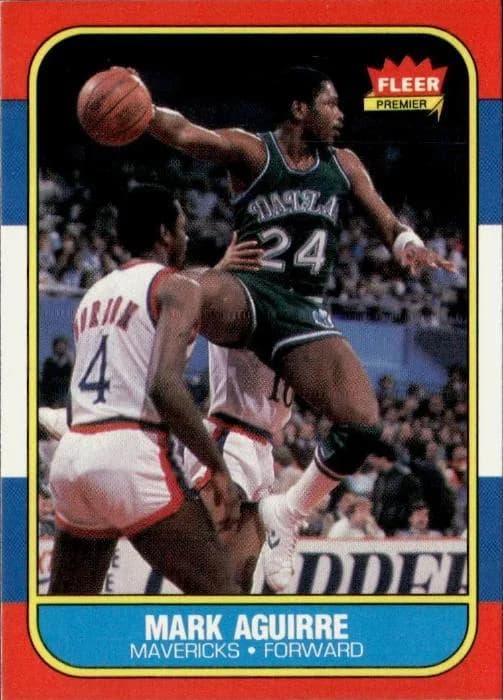 1986-87 Fleer Mark Aguirre #3 card front