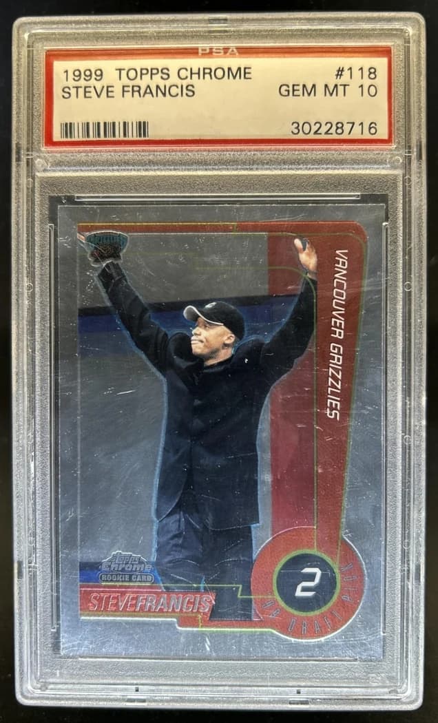 1999-00 Topps Chrome Steve Francis #118 card front