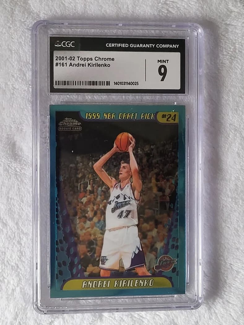 2001-02 Topps Chrome Andrei Kirilenko #161 card front