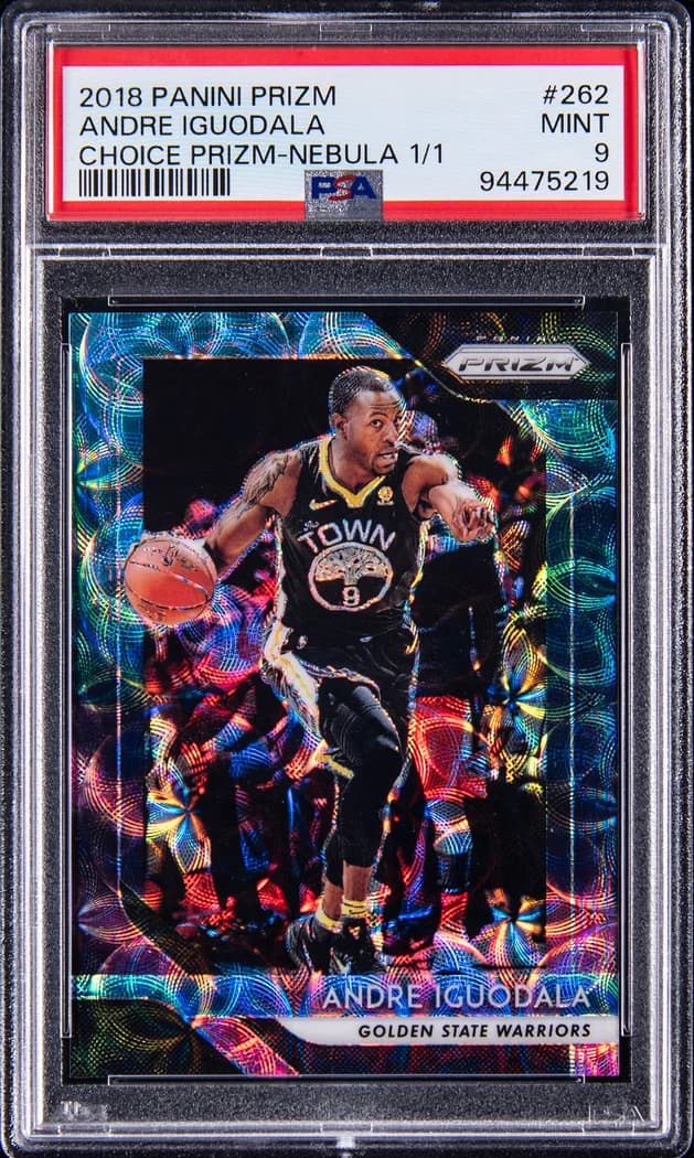2018-19 Panini Prizm Nebula Choice Andre Iguodala #262 1/1 card front