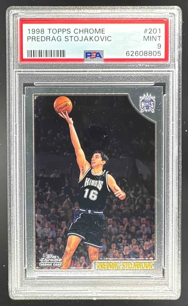 1998-99 Topps Chrome Predrag Stojakovic #201 card front