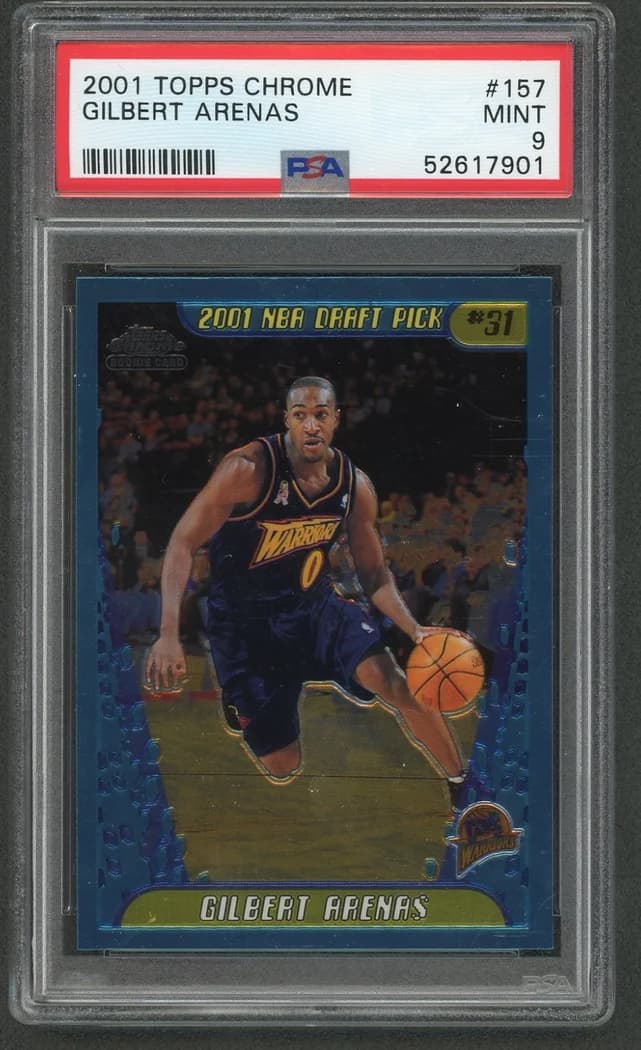 2001-02 Topps Chrome Gilbert Arenas #157 card front